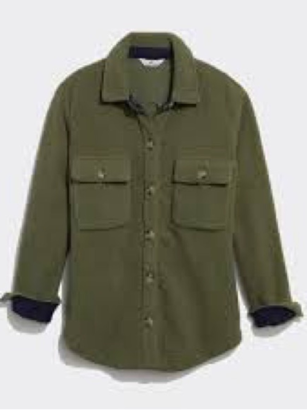 Vineyard Vines Olive Green Sherpa Shirt Jacket  Large